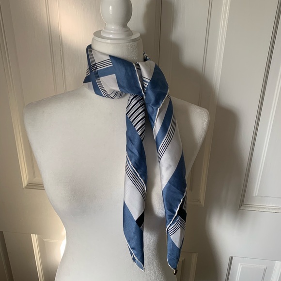 Elizabeth Roma Plaid Silk Scarf - Picture 2 of 12